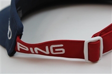 Bubba Watson Signed Personal PING Red, White & Blue USA 'BUBBA' Visor JSA ALOA