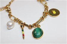 Masters Tournament Charm Bracelet by Mignonne Gavigan in Original Bag/Box