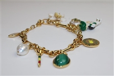 Masters Tournament Charm Bracelet by Mignonne Gavigan in Original Bag/Box
