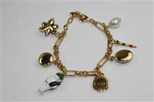 Masters Tournament Charm Bracelet by Mignonne Gavigan in Original Bag/Box