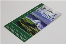 Champion Viktor Hovland Signed 2018 US Amateur at Pebble Beach Weekly Ticket JSA ALOA