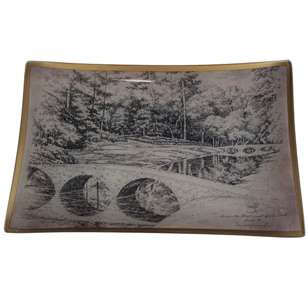 Augusta National GC Masters Hole #12 Golden Bell Porcelain Candy Dish/Tray in Box