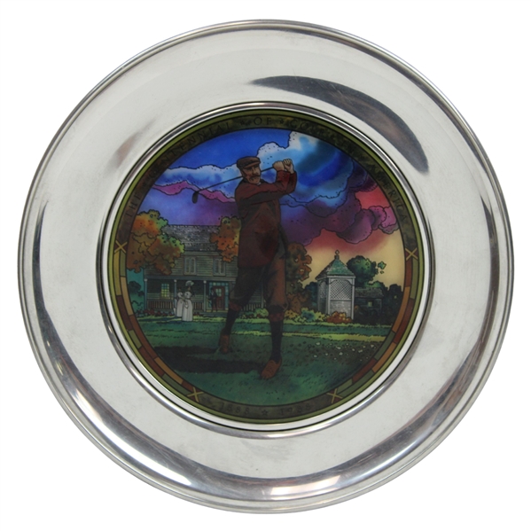 Centennial Of Golf In America Pewter Plate w/ CB MacDonald
