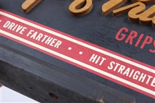 Knipple Studios Bill Hook 'Golf Pride Grips' Wood Advertising Display