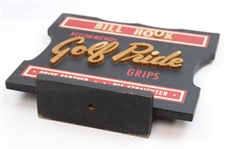 Knipple Studios Bill Hook 'Golf Pride Grips' Wood Advertising Display