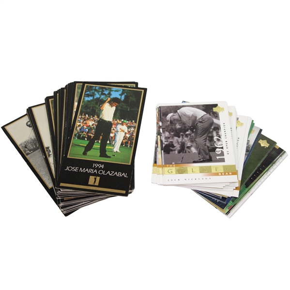 Masters Cards & Upper Deck Cards Including Jack Nicklaus Majors 