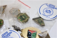 (2) 1996 JC Penney Classic Badges, Golf Pins & Ryder Cup Cards & More - Tiger Woods w/ Kelli Kuehne