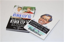 (2) 1996 JC Penney Classic Badges, Golf Pins & Ryder Cup Cards & More - Tiger Woods w/ Kelli Kuehne
