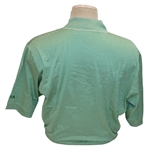 Chi Chi Rodriguez's Personal Jeff Rose Green & White Striped Polo w/Sponsor - M