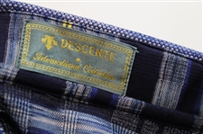 Chi Chi Rodriguez's Personal Descente International Collection Blue, Navy & Gray Polo w/Sponsor - M