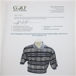 Chi Chi Rodriguez's Personal Descente International Collection Blue, Navy & Gray Polo w/Sponsor - M