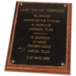 Four (4) Chi Chi Plaques/Awards - Coast Guard, Max Snyder & more