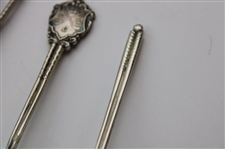 Seven (7) Various Vintage Golf Themed Sterling Silver Spoons