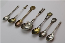 Seven (7) Various Vintage Golf Themed Sterling Silver Spoons