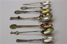 Seven (7) Various Vintage Golf Themed Sterling Silver Spoons