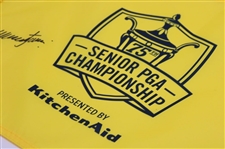 Colin Montgomerie Signed 2014 Senior PGA Championship Screen Flag JSA ALOA