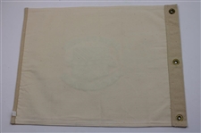 Arnold Palmer Signed 2000 US Open at Pebble Beach Tan Canvas Flag JSA ALOA