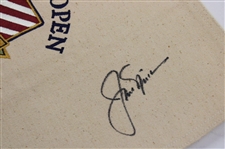 Jack Nicklaus Signed 2000 US Open at Pebble Beach Tan Canvas Flag PSA/DNA #F05199