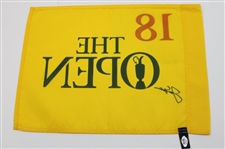 Jack Nicklaus Signed Open Championship Undated Flag JSA ALOA