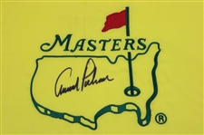 Arnold Palmer Signed Masters Undated Embroidered Flag JSA ALOA