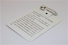 Ben Crenshaw Signed 1984 Masters Tournament SERIES Badge #02573 JSA ALOA