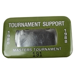 Four (4) Masters Tournament Media Badges 1984, 1985, 1987 & 1988