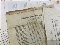 Collection of (140) Between 1954-2006 Masters Pairing Sheets Inc. Keiser Signed 1972 Par 3 Sheet JSA ALOA