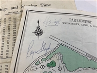 Collection of (140) Between 1954-2006 Masters Pairing Sheets Inc. Keiser Signed 1972 Par 3 Sheet JSA ALOA