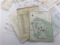 Collection of (140) Between 1954-2006 Masters Pairing Sheets Inc. Keiser Signed 1972 Par 3 Sheet JSA ALOA