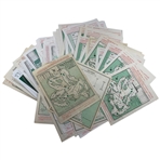 Collection of (140) Between 1954-2006 Masters Pairing Sheets Inc. Keiser Signed 1972 Par 3 Sheet JSA ALOA