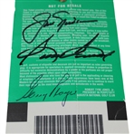 Nicklaus, Snead & Player Signed 1998 Masters Wednesday Practice Round Ticket JSA #G46490