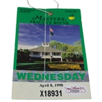 Nicklaus, Snead & Player Signed 1998 Masters Wednesday Practice Round Ticket JSA #G46490