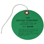 Par 3 Champ Johnny Miller Signed 1980 Masters Tournament Wednesday Ticket JSA ALOA