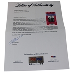 Jack Nicklaus Signed 2001 Masters Practice Round Monday Ticket PSA/DNA