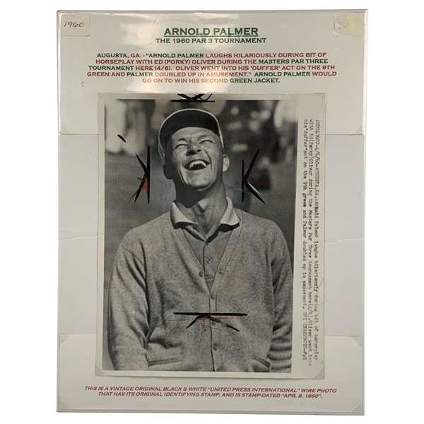 1960 Arnold Palmer Masters Par 3 Tournament Wire Photo