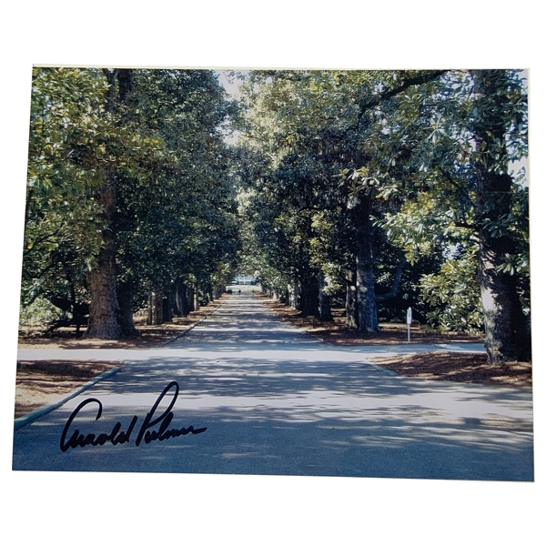 Arnold Palmer Signed 8x10 Magnolia Lane Color Photo JSA ALOA