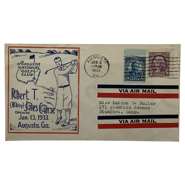 1933 Robert T. Jones Jr. Augusta National Opening FDC