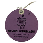 1969 & (2) 1973 Masters Tournament Daily Tickets