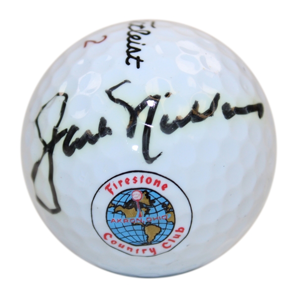 Jack Nicklaus Signed Firestone Country Club Logo Golf Ball JSA ALOA
