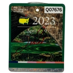 Jon Rahm Signed 2023 Masters Tournament SERIES Badge #Q07676 JSA ALOA