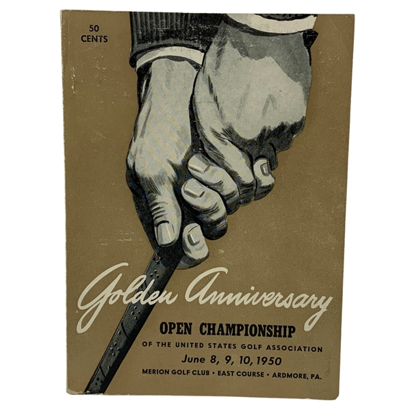 1950 US Open at Merion Official Program - Ben Hogan Winner