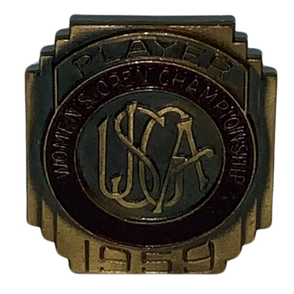 1959 Womens US Open Contestant at Churchill CC Badge - Mickey Wright Winner 