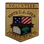 2000 US Open at Pebble Beach Money Clip & Volunteer Badge Tiger Woods 1st US Open