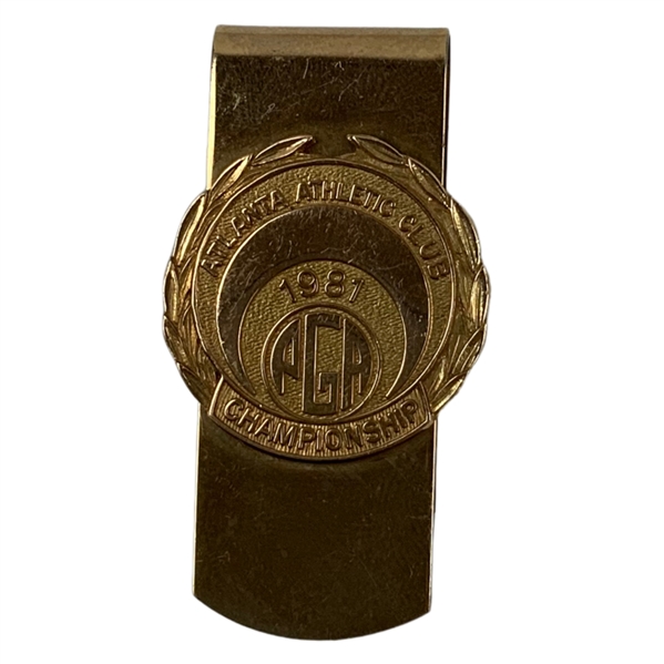 1981 PGA Championship at Atlanta Athletic Club Gold Fill Money Clip