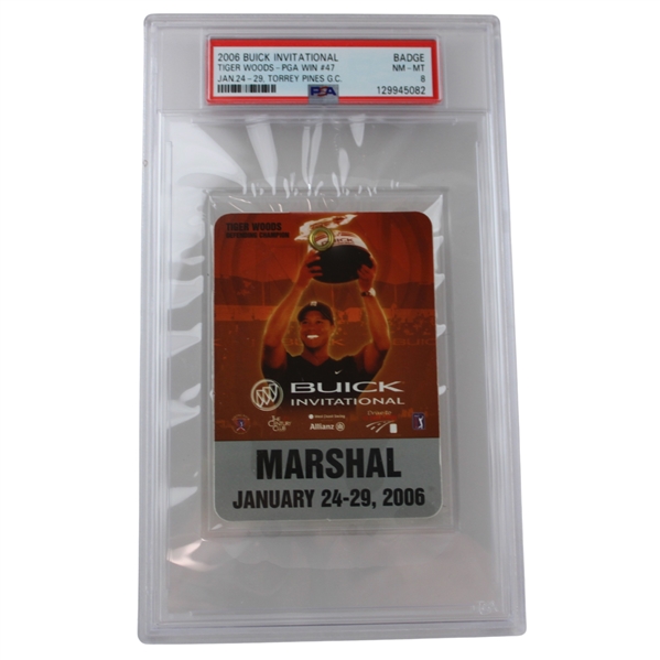 2006 Buick Invitational Tiger Woods PGA Win #47 Jan 24-29 Torrey Pines PSA NM-MT 8