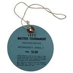 Jack Nicklaus wins 1972, 1975 & 1986 Masters Tournament Wednesday Tickets