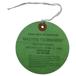 Jack Nicklaus wins 1972, 1975 & 1986 Masters Tournament Wednesday Tickets