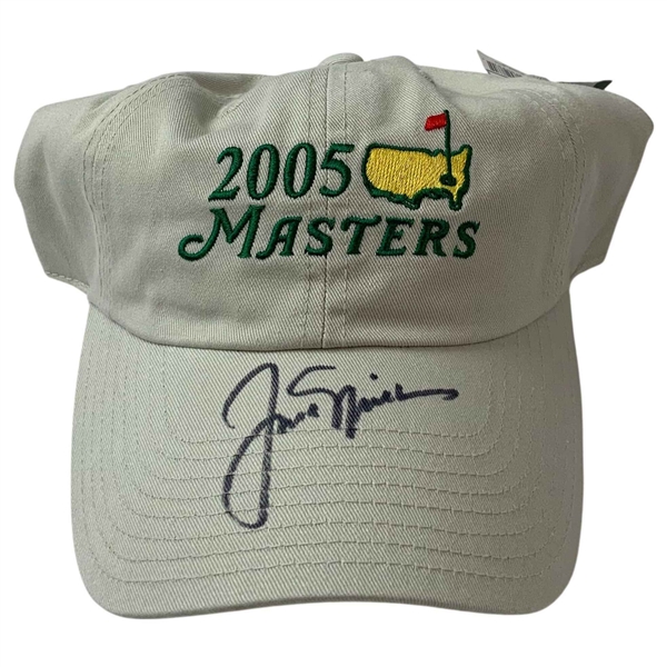 Jack Nicklaus Signed 2005 Masters Tournament American Needle Souvenir Cap JSA ALOA