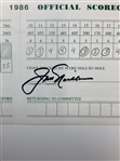 Jack Nicklaus Signed 1986 Masters Tournament Official Scorecard JSA ALOA