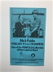1978 Open Championship at St. Andrews Saturday Official Order of Play-Nicklaus Win